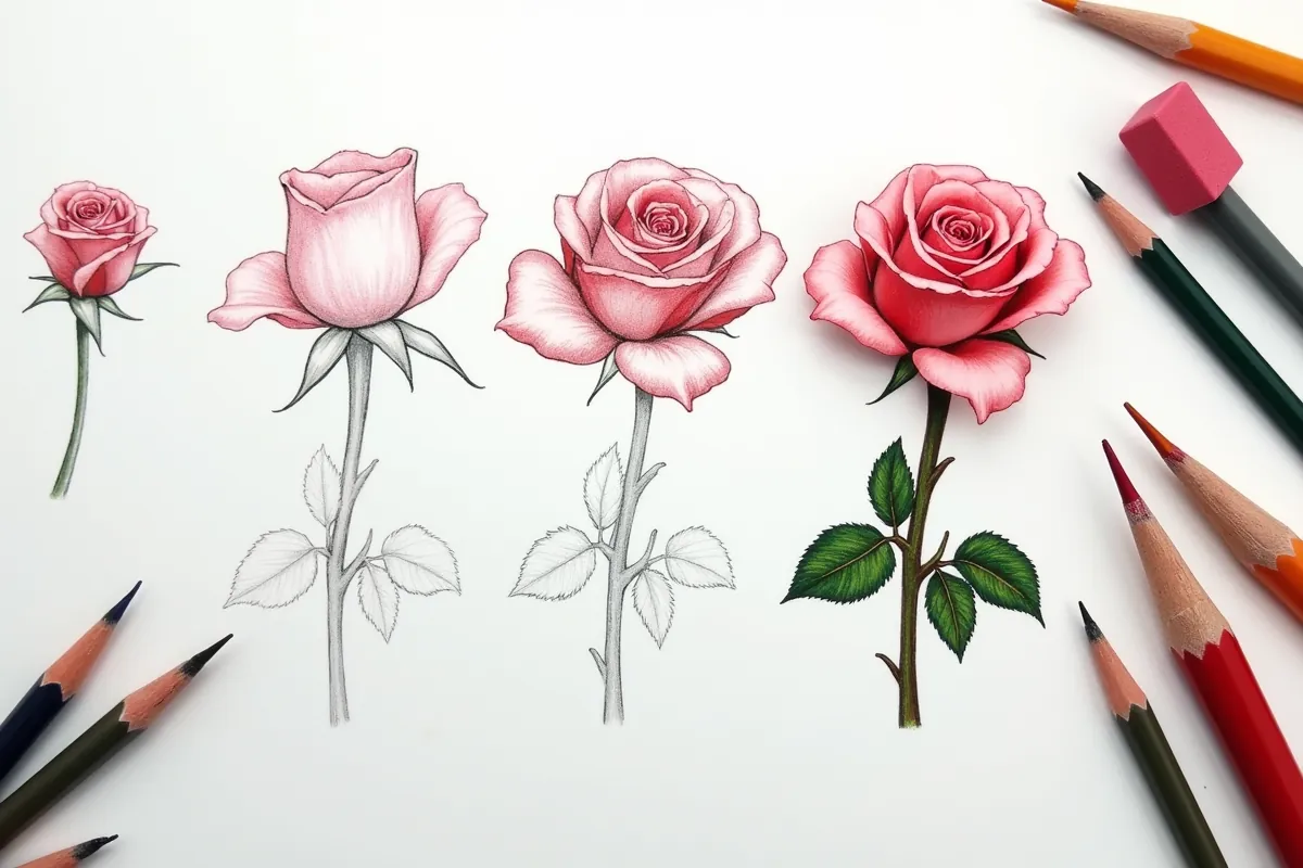 Jak narysować róże: poradnik, materiały i techniki
